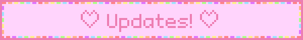 Animated text 'Updates'